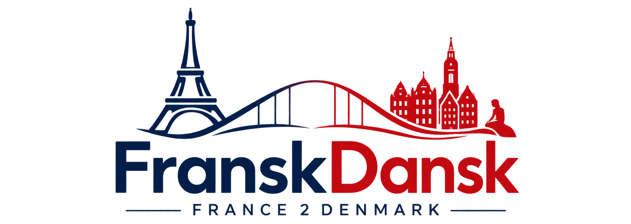 Logo FranskDansk — passerelle France-Danemark pour étudier, travailler et s’installer au Danemark